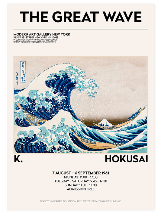 Hokusai The Great Wave - Poster Seti Duo