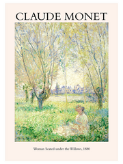 Claude Monet Woman Seated - Poster Seti Duo