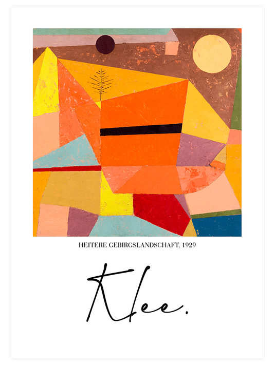 Paul Klee Joyful Mountain - Poster Seti Duo