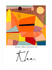 Paul Klee Joyful Mountain - Poster Seti Duo