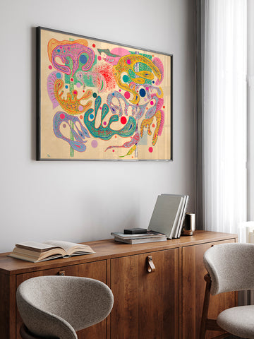 Kandinsky Capricious Forms - Art Print