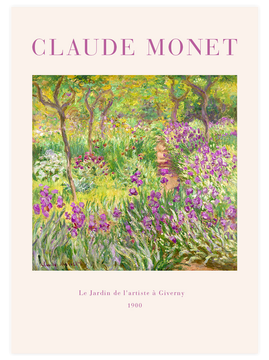 Claude Monet The Artist's Garden - Poster Seti Duo