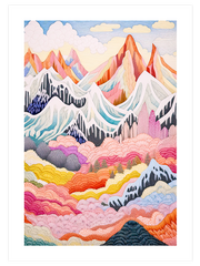 Colorful Mountains N2 Poster  - Giclée Baskı