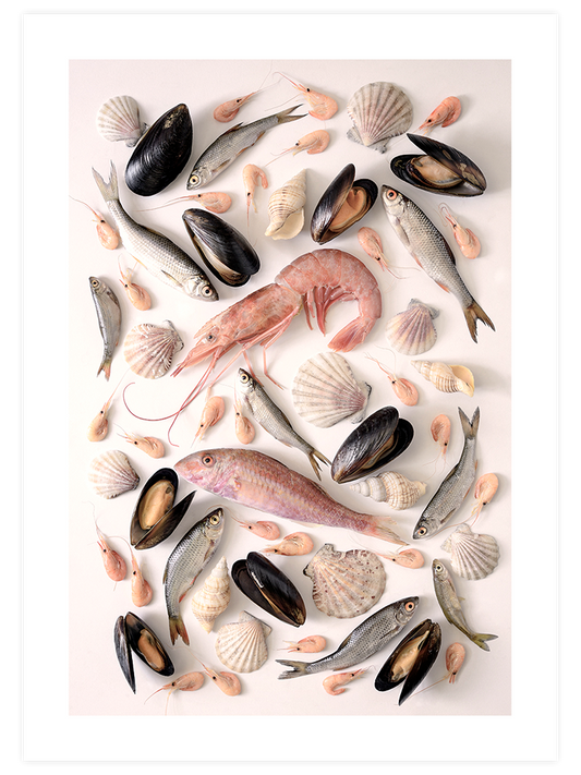 Seafood Poster - Giclée Baskı