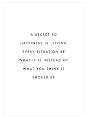 Secret to Happiness Poster Seti