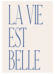 La Vie est Belle Poster Seti