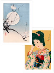 Geisha & The Moon - Poster Seti Duo