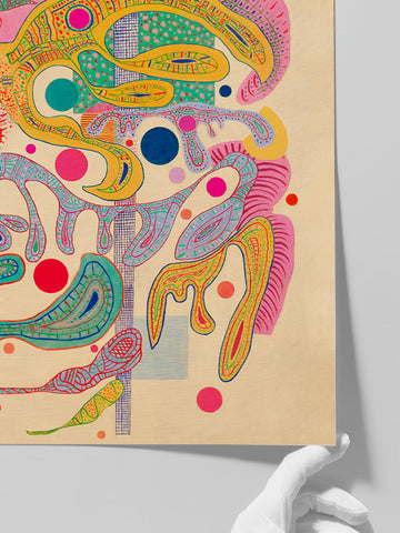 Kandinsky Capricious Forms - Art Print