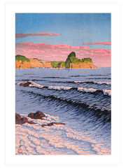 Kawase Morning Sea at Shiribeshi Poster - Giclée Baskı