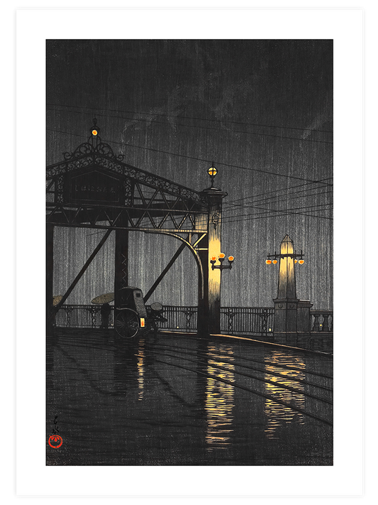 Kawase Shin Ohashi Bridge Poster - Giclée Baskı