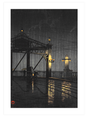 Kawase Shin Ohashi Bridge Poster - Giclée Baskı