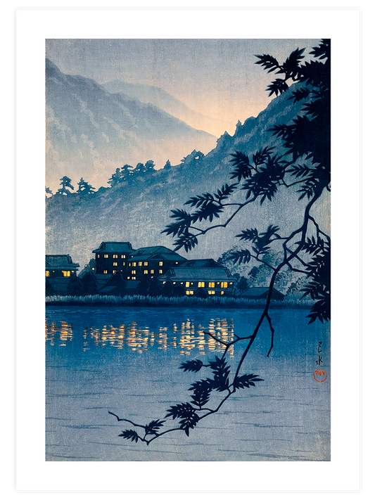 Kawase Yumoto Hot Spring, Nikko Poster - Giclée Baskı