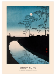 Koho Shoda A Country Scene Poster - Giclée Baskı