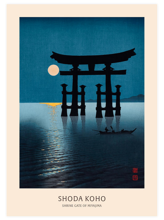 Koho Shoda Shrine Gate Of Miyajima Poster - Giclée Baskı