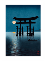 Koho Shoda Shrine Gate Of Miyajima Poster - Giclée Baskı