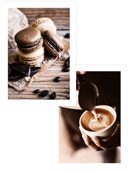 Macaron & Coffee - Poster Seti Duo