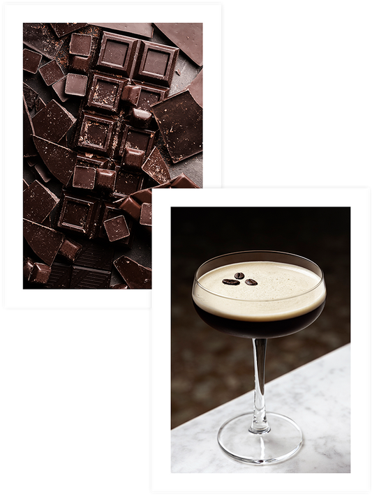 Chocolate & Espresso Martini - Poster Seti Duo