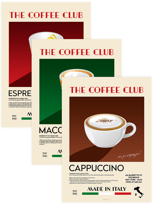 Coffee Lovers - Poster Seti Trio