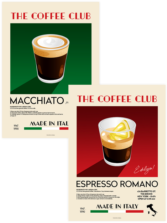 Macchiato & Espresso - Poster Seti Duo