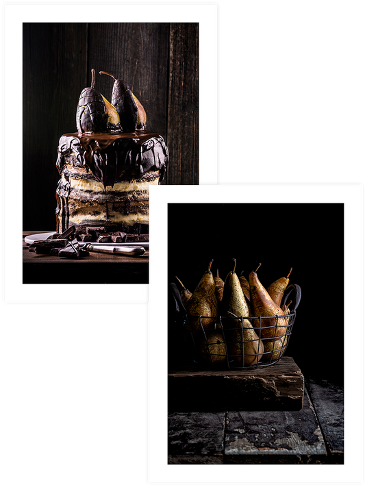 Chocolate & Pears - Poster Seti Duo