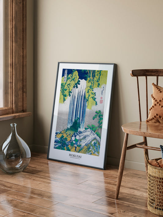 Hokusai Yoro Waterfall - Art Print