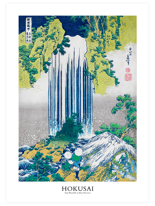 Hokusai Yoro Waterfall - Art Print