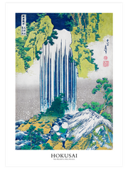 Hokusai Yoro Waterfall Poster - Giclée Baskı