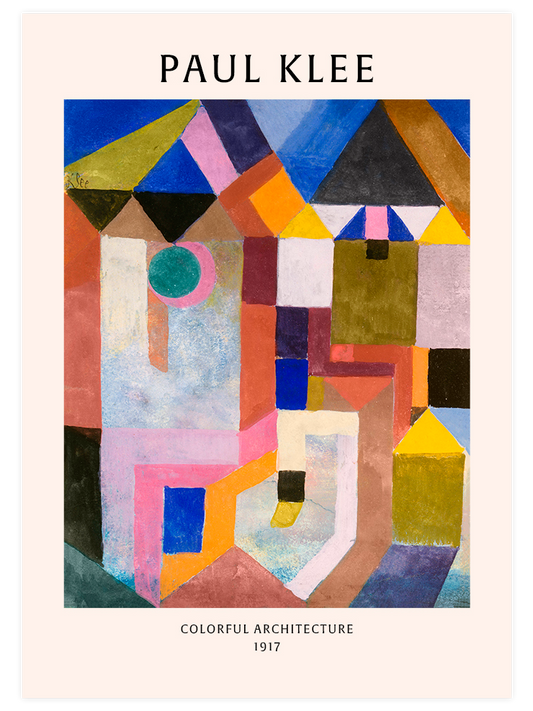 Paul Klee Colorful Architecture - Poster Seti Duo