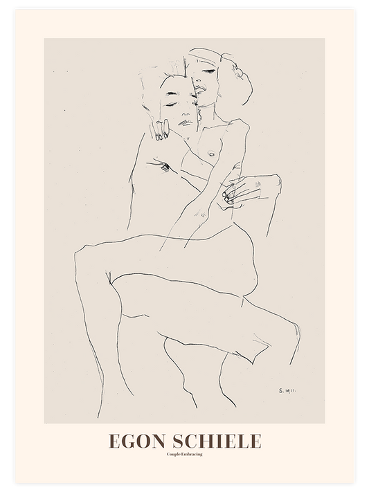 Egon Schiele Naked - Poster Seti Duo