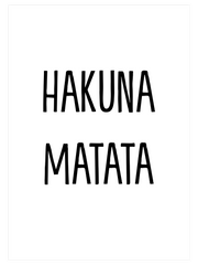 Hakuna Matata - Poster Seti Trio