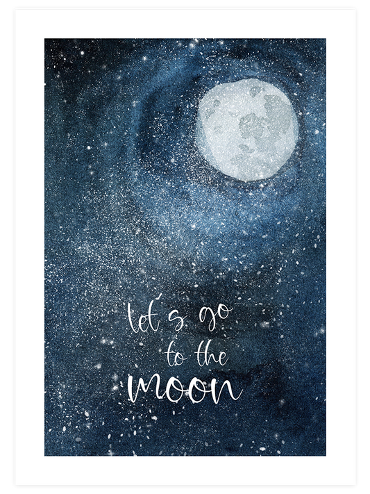 Let’s Go To The Moon - Poster Seti Duo