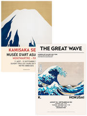 Hokusai The Great Wave - Poster Seti Duo