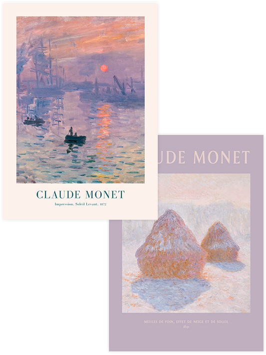 Monet Soleil Levant - Poster Seti Duo