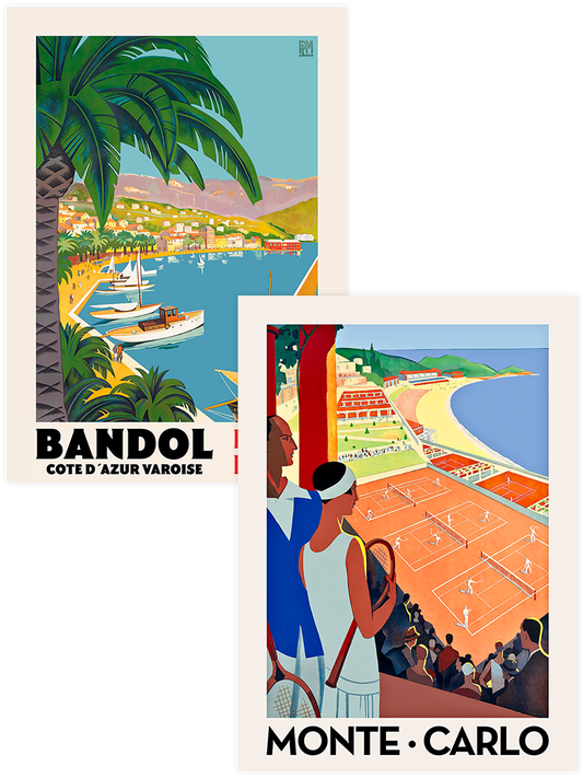 Vintage Monte Carlo - Poster Seti Duo