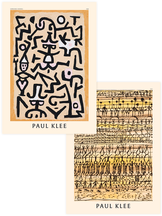 Paul Klee Comedians - Poster Seti Duo