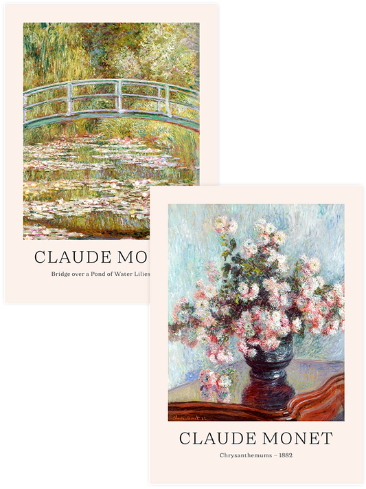 Monet Chrysanthemums- Poster Seti Duo