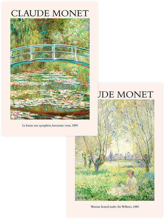 Claude Monet Woman Seated - Poster Seti Duo