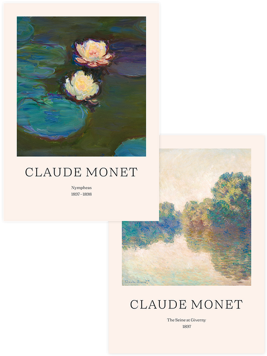 Monet Nympheas - Poster Seti Duo