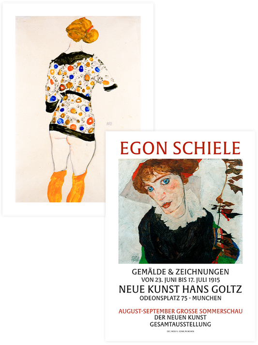 Egon Schiele Afiş - Poster Seti Duo