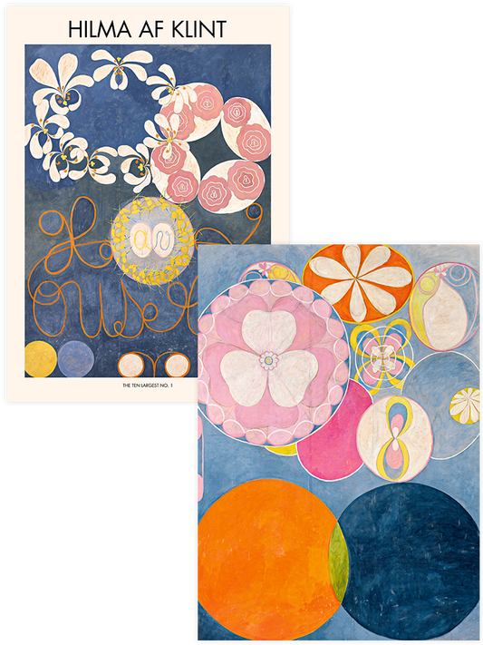 Hilma Af Klint The Ten Largest No.1 & 2 - Poster Seti Duo