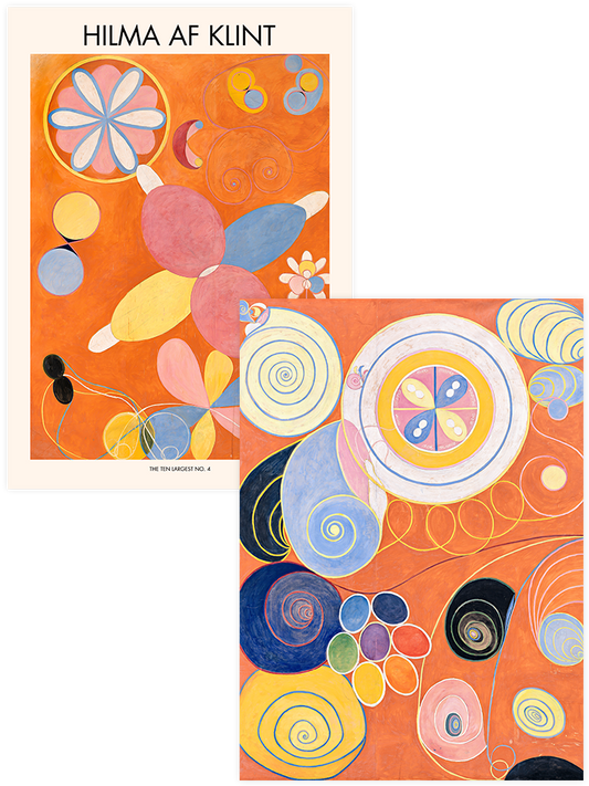 Hilma Af Klint The Ten Largest No.3 & 4 - Poster Seti Duo