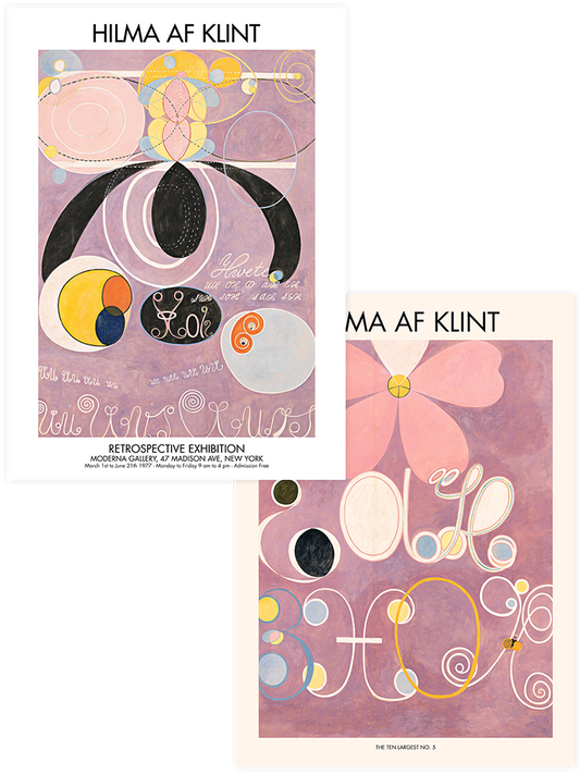 Hilma Af Klint Ten Largest - Poster Seti Duo