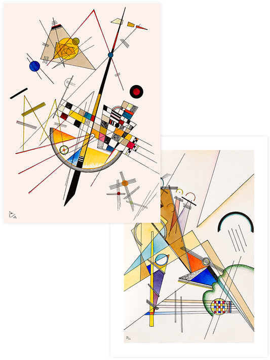 Kandinsky Delicate Tension - Poster Seti Duo