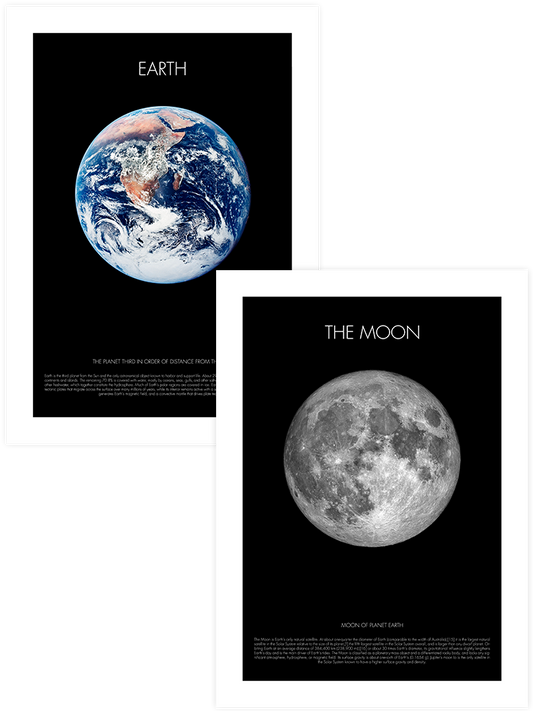 Earth & Moon - Poster Seti Duo