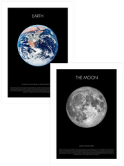 Earth & Moon - Poster Seti Duo