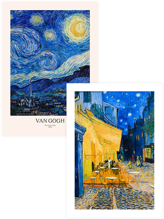 Van Gogh The Starry Night - Poster Seti Duo