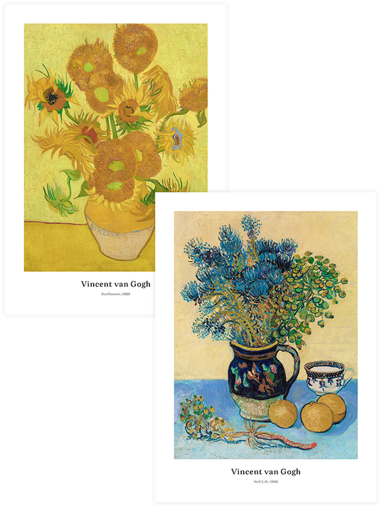 Van Gogh Sunflowers - Poster Seti Duo