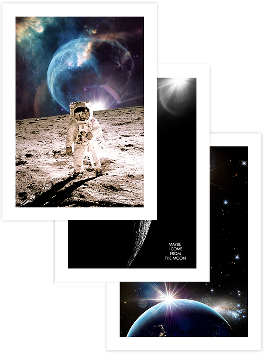 From The Moon - Poster Seti Trio