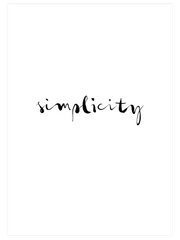 Simplicity Poster - Giclée Baskı