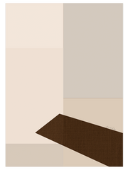 Beige & Brown - Poster Seti Trio